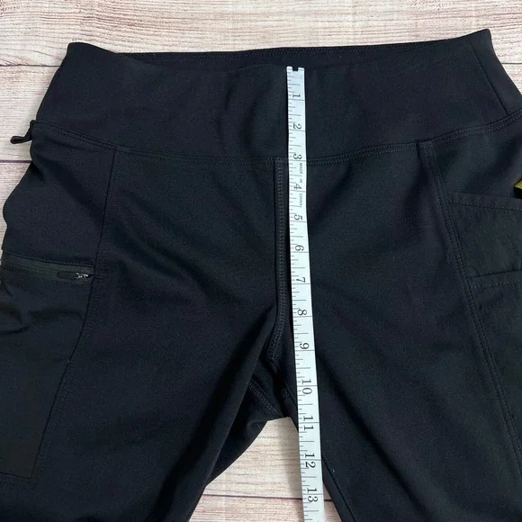 Carhartt Force Utility Leggings Women Size Small Fitted Black Cargo Pockets - Picture 7 of 12